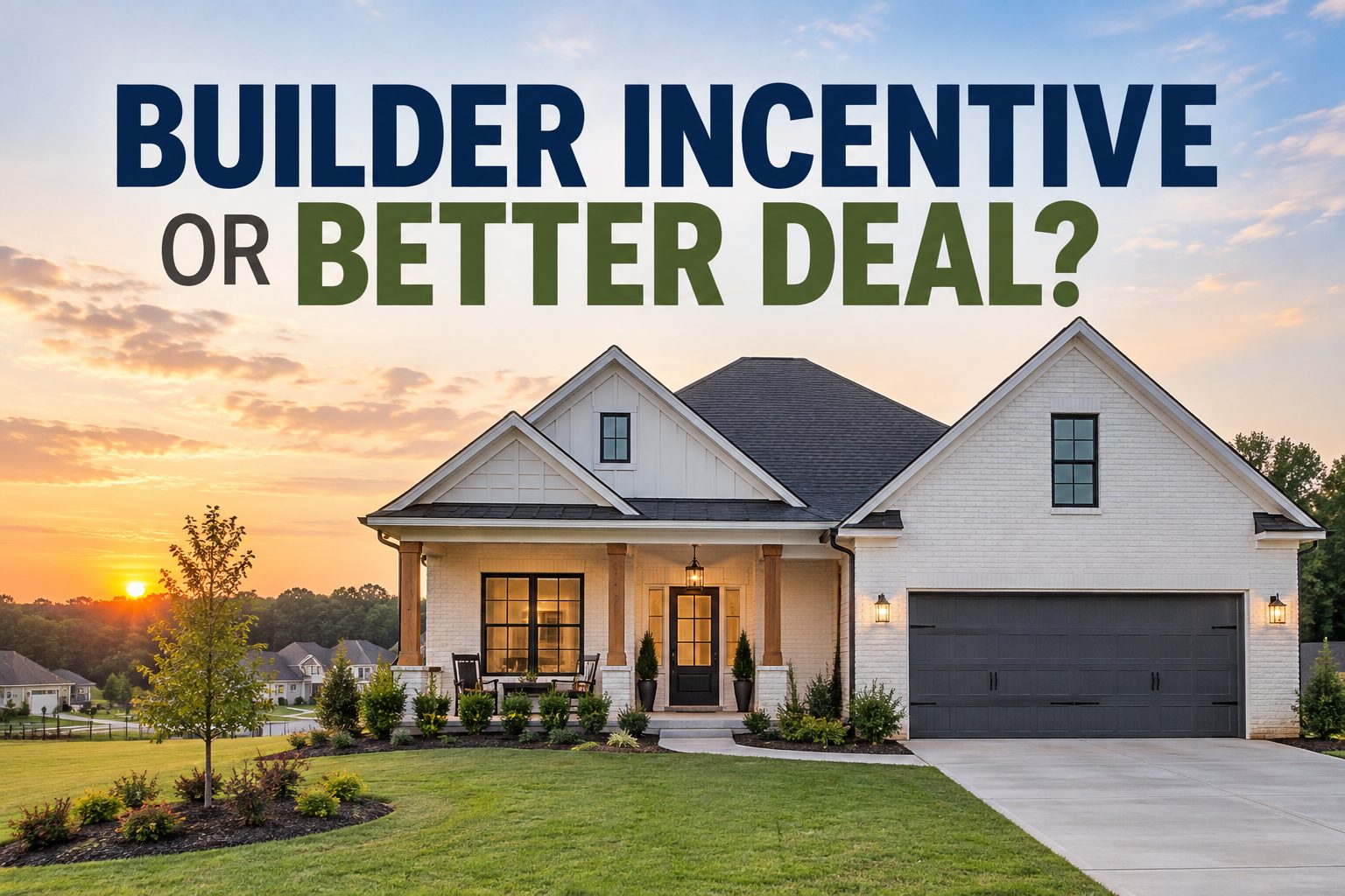 New construction Columbus GA builder incentives